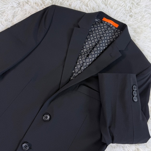 TALLIA Other - Tallia Boys Black Wool Blend Two Button Suit Jacket Blazer 14R Preppy Dressy